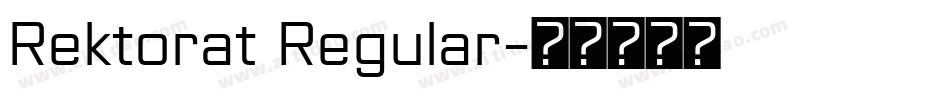 Rektorat Regular字体转换